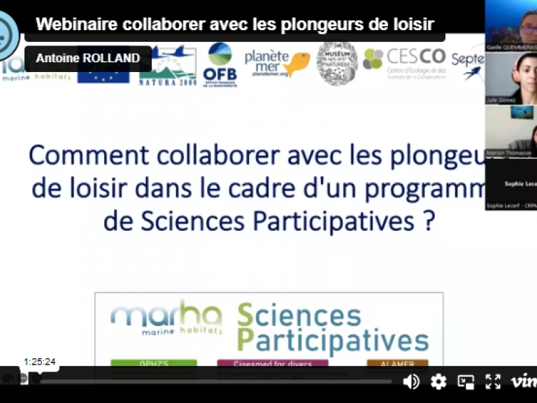 webinaire destiné aux porteurs de projet de sciences participatives