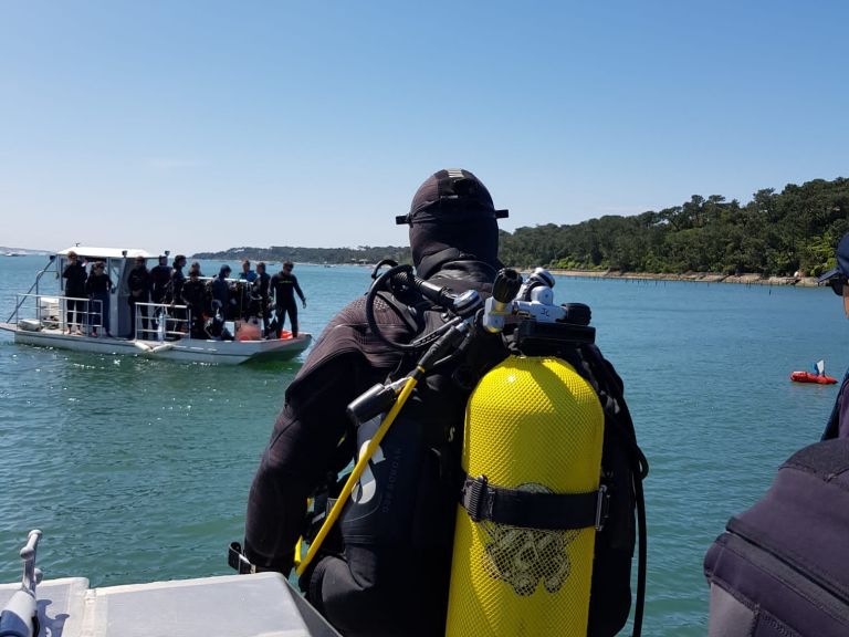 plongeurs en formation OPHZ'S