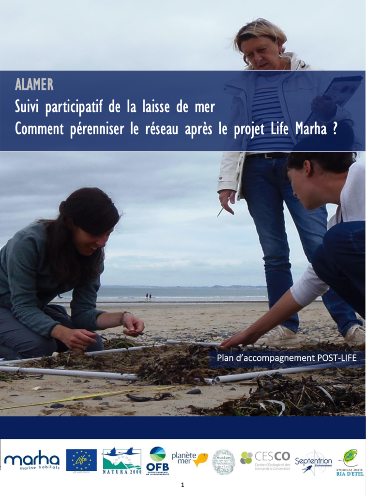 2025 - Plan d'accompagnement Post-Life. ALAMER, suivi participatif de la laisse de mer