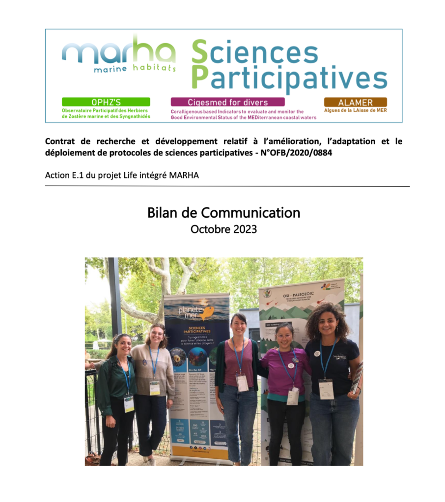 Bilan de communication 2021-2023 du projet "Marha Sciences participatives"